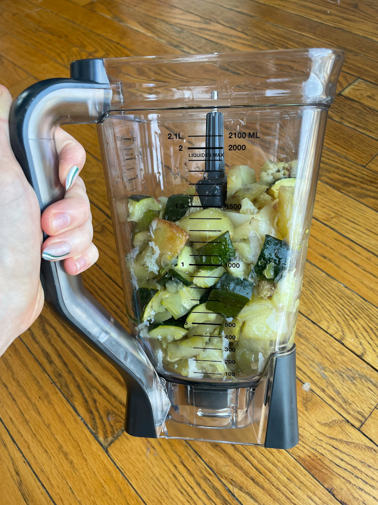 Creamy Zucchini Potato Soup - Thyme With Caroline